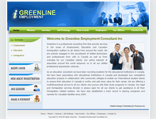 Tablet Screenshot of greenlineemployment.com